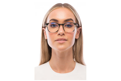 Woman Wearing Arrow Computer Glasses